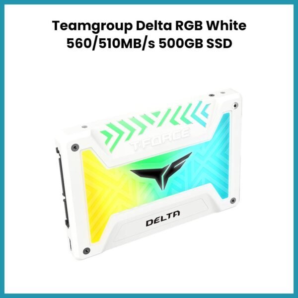 Teamgroup Delta RGB White 560-510MBs 500GB SSD